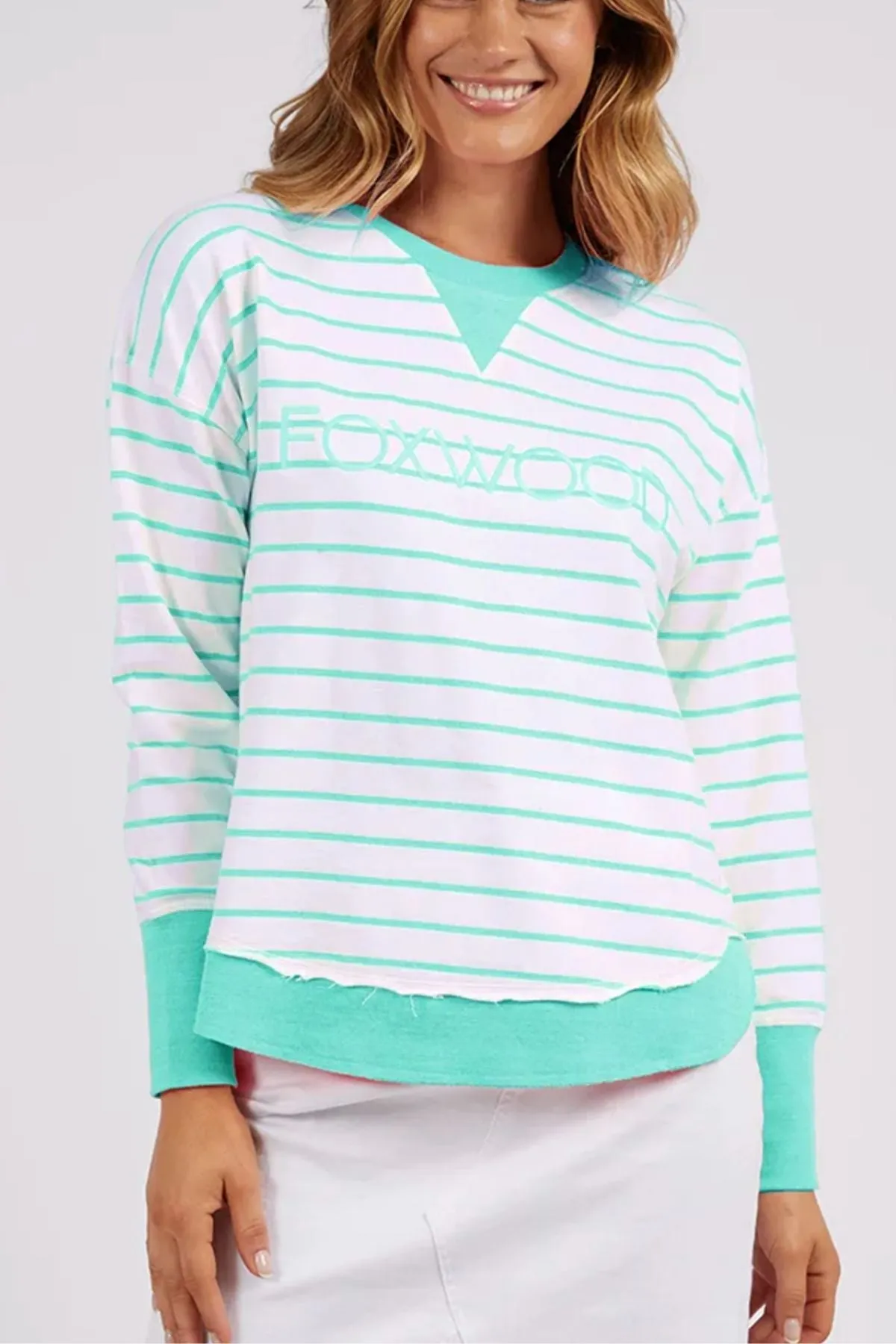 Foxwood Simplified Stripe Crew