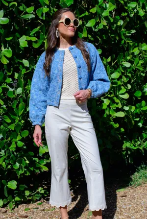Frankie Bomber in Denim by Elizabeth James