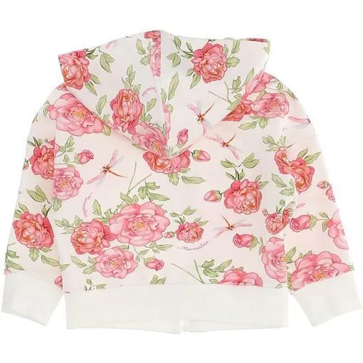 Girls Floral Hooded Jacket