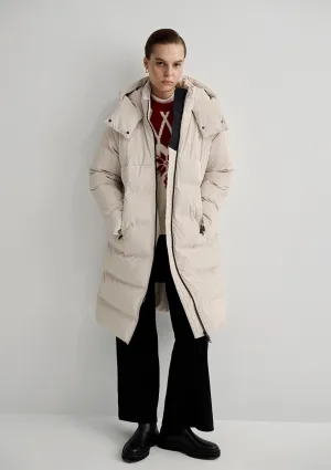 Hooded Beige Jacket