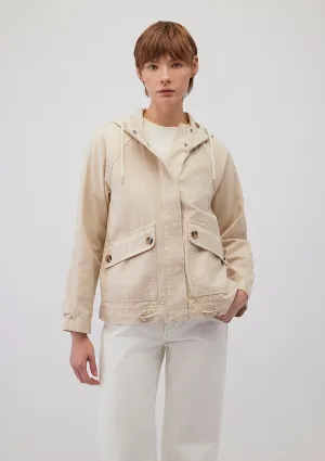 Hooded Beige Jacket