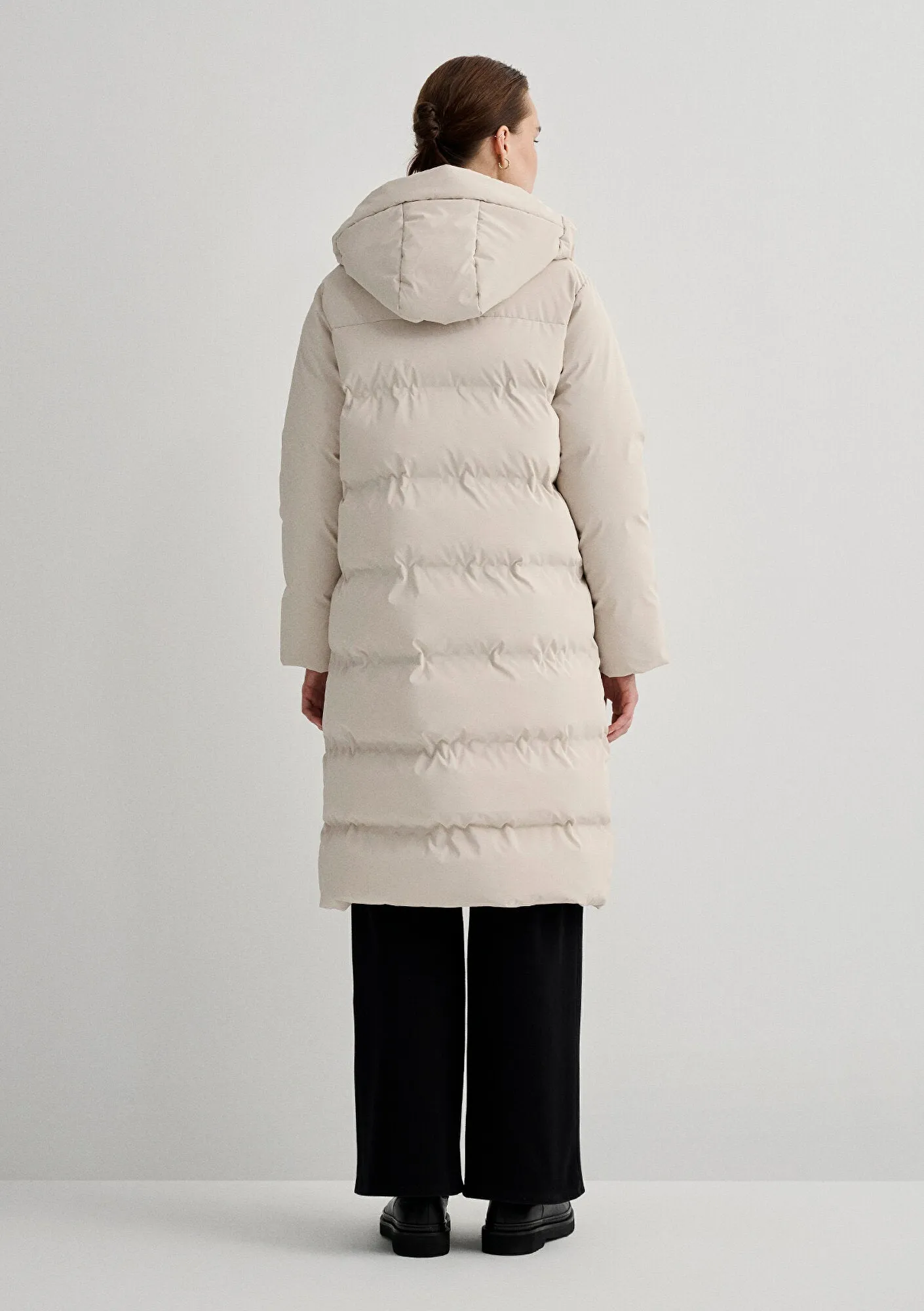 Hooded Beige Jacket