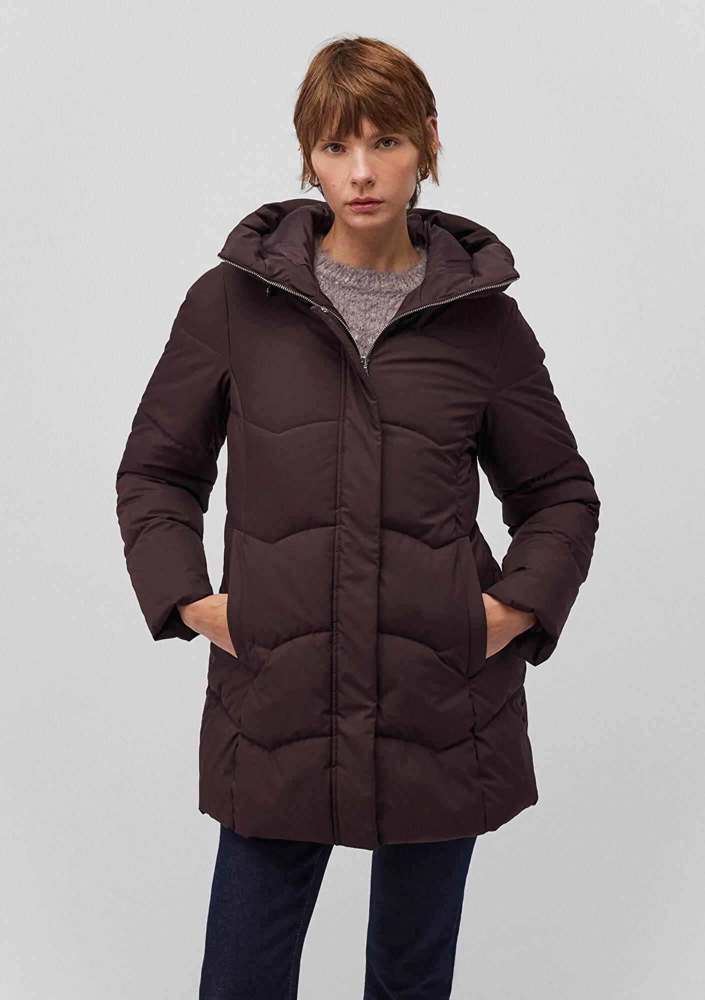 Hooded Brown Jacket