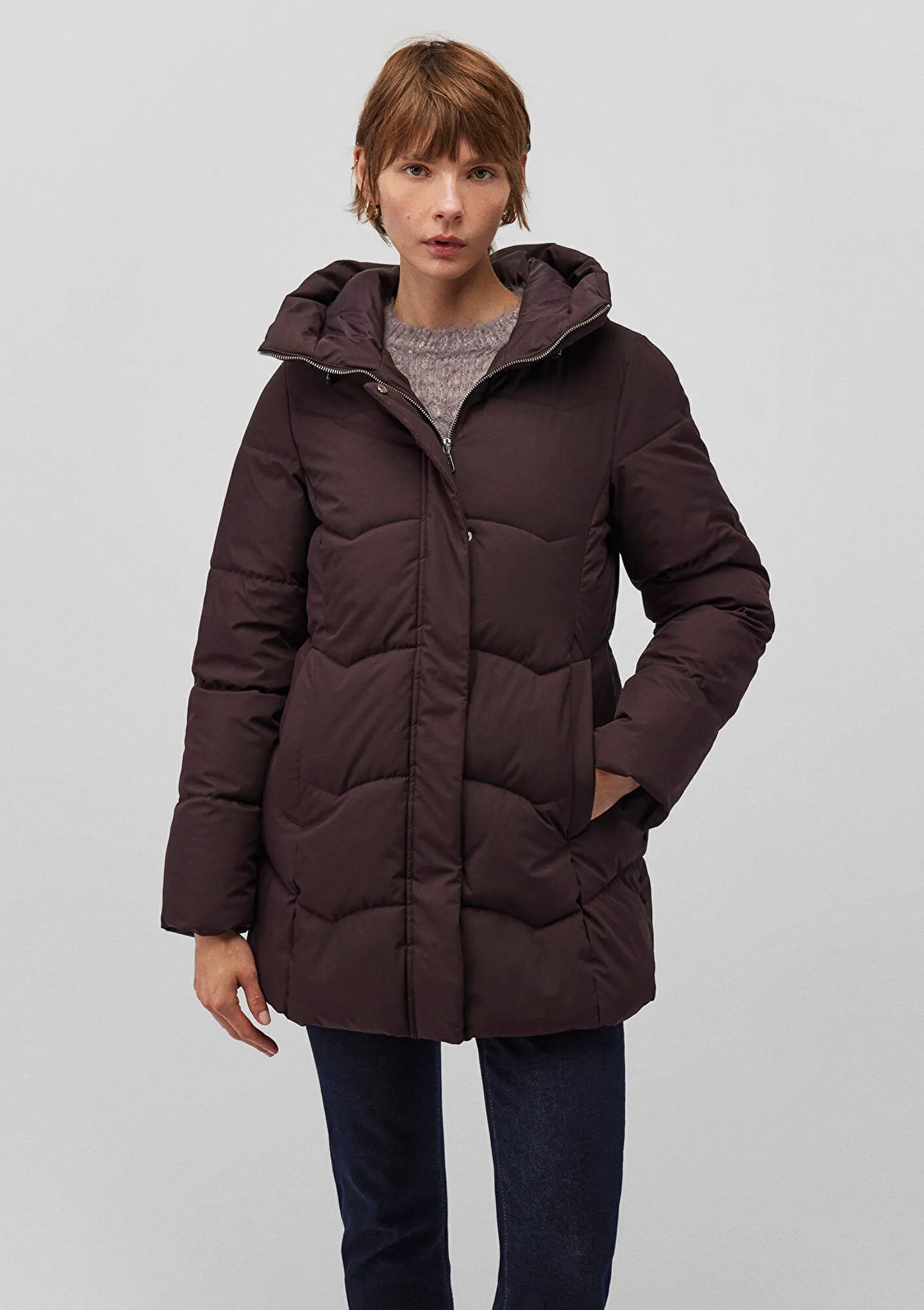 Hooded Brown Jacket
