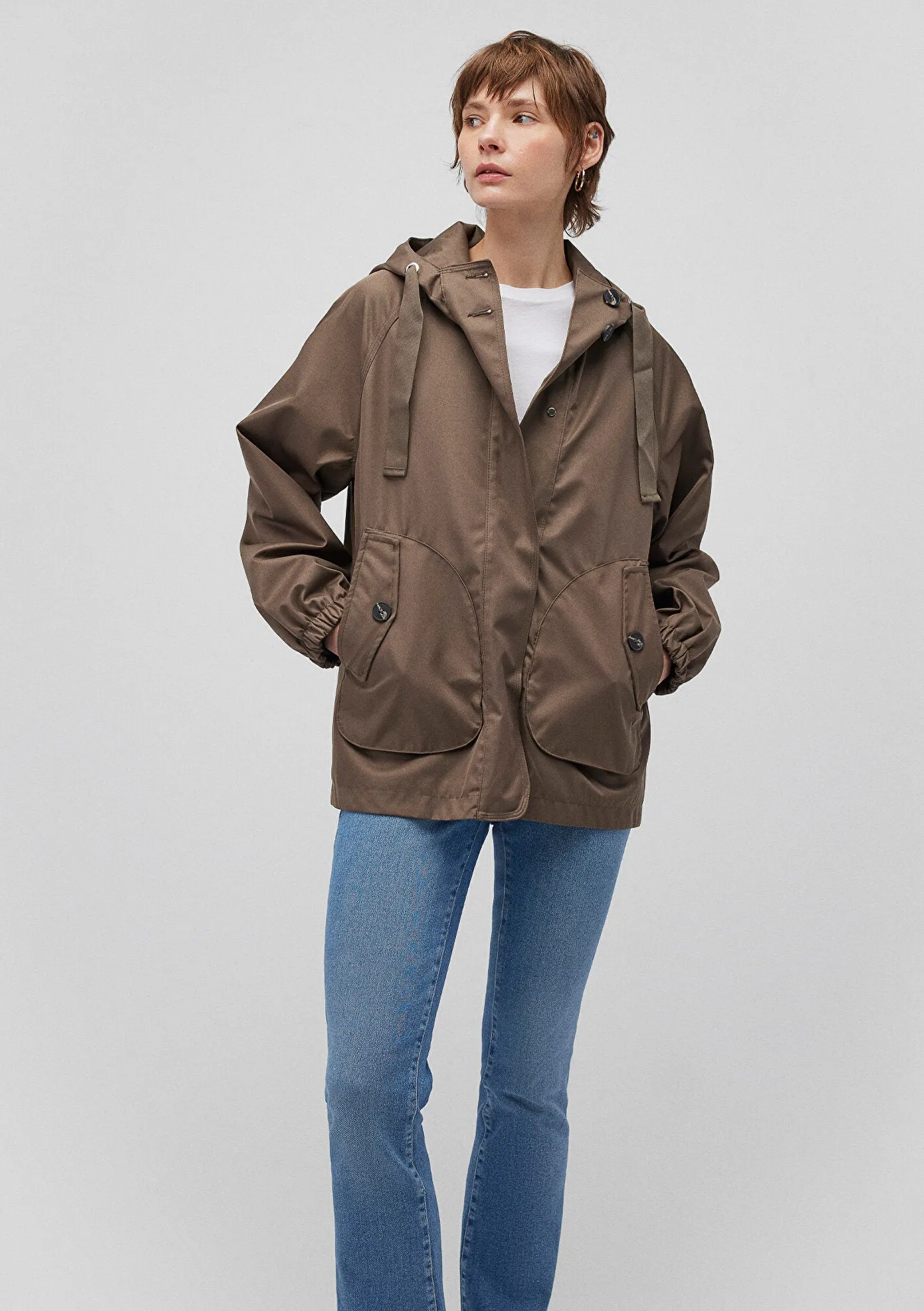 Hooded Brown Jacket