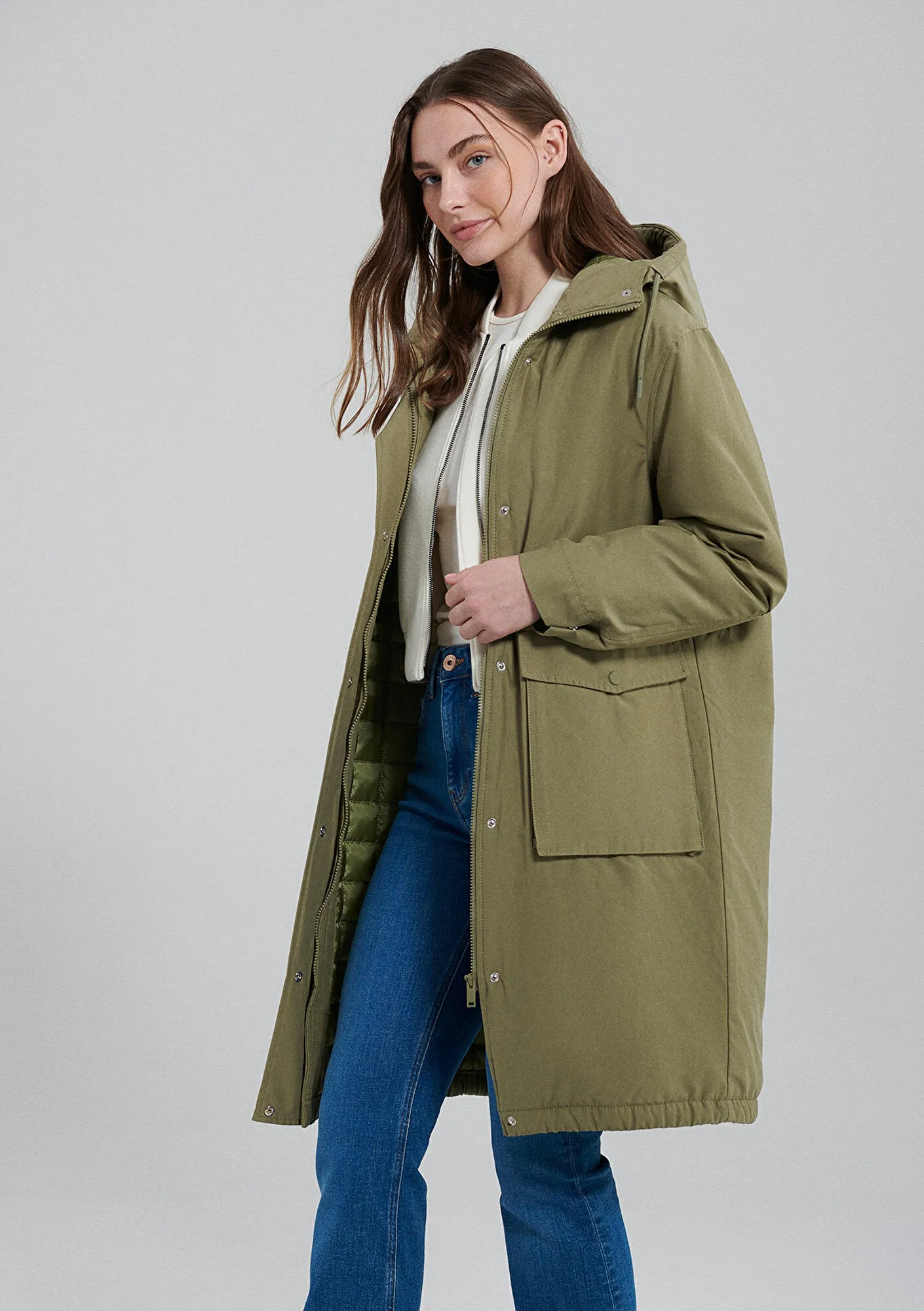 Hooded Brown Parka