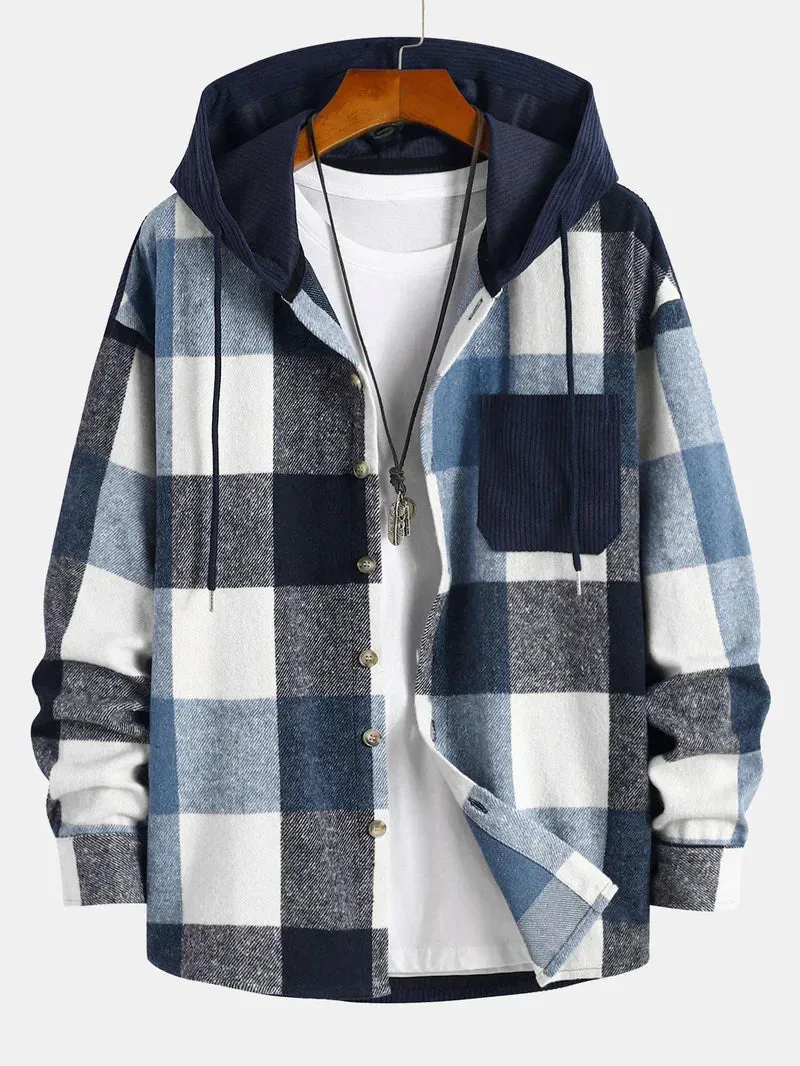 Hooded Dylan Flannel Shirt, Relaxed Fit