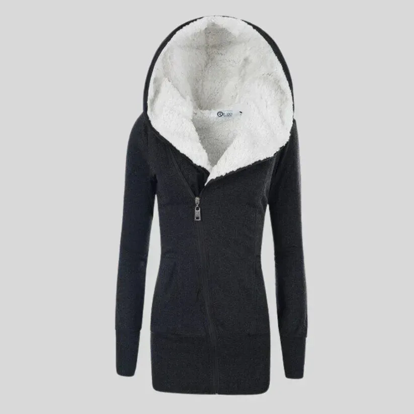 Hooded Fleece Brie Cardigan