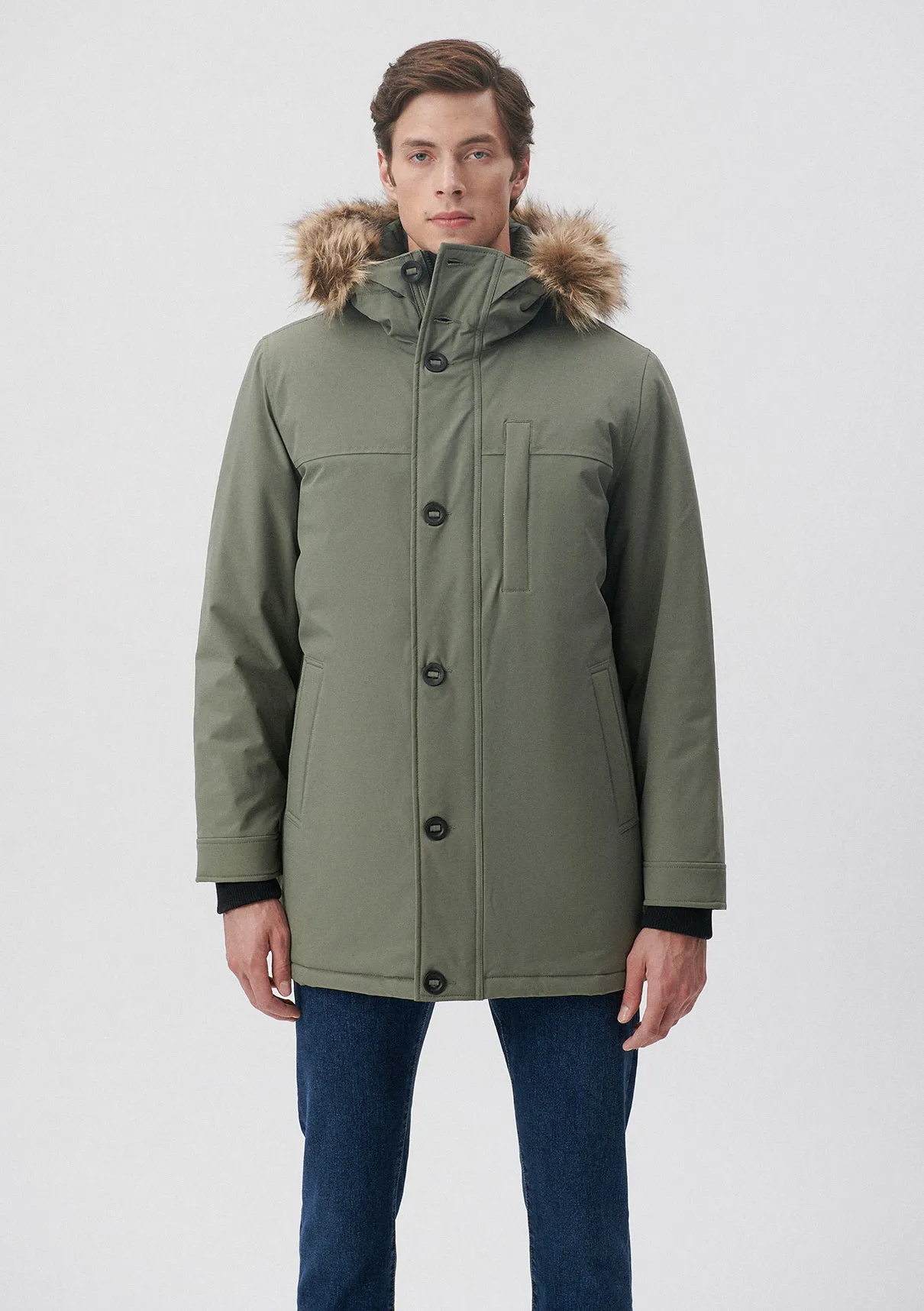 Hooded Green Parka