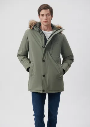 Hooded Green Parka
