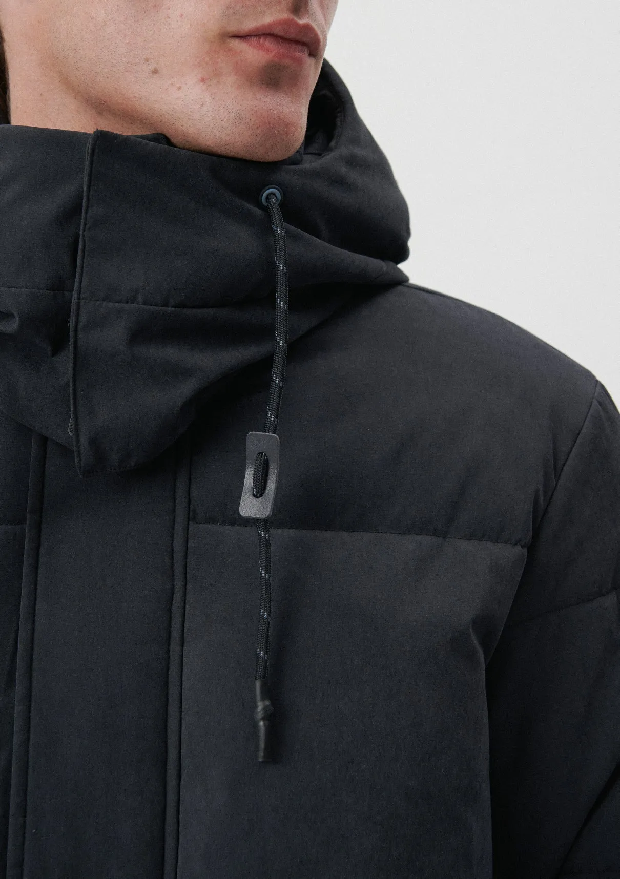 Hooded Grey Puffer Jacket