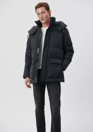Hooded Grey Puffer Jacket