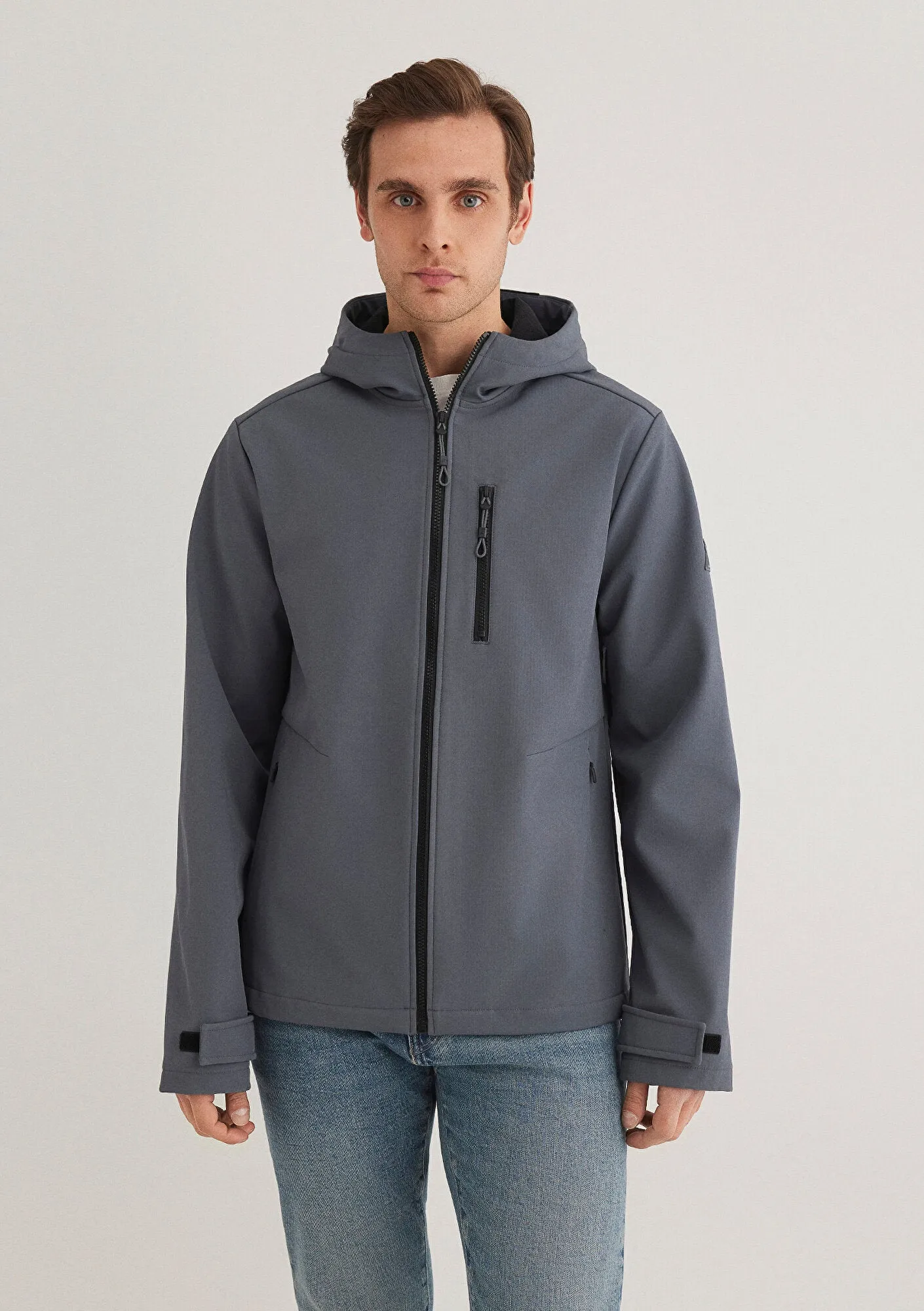 Hooded Navy Jacket