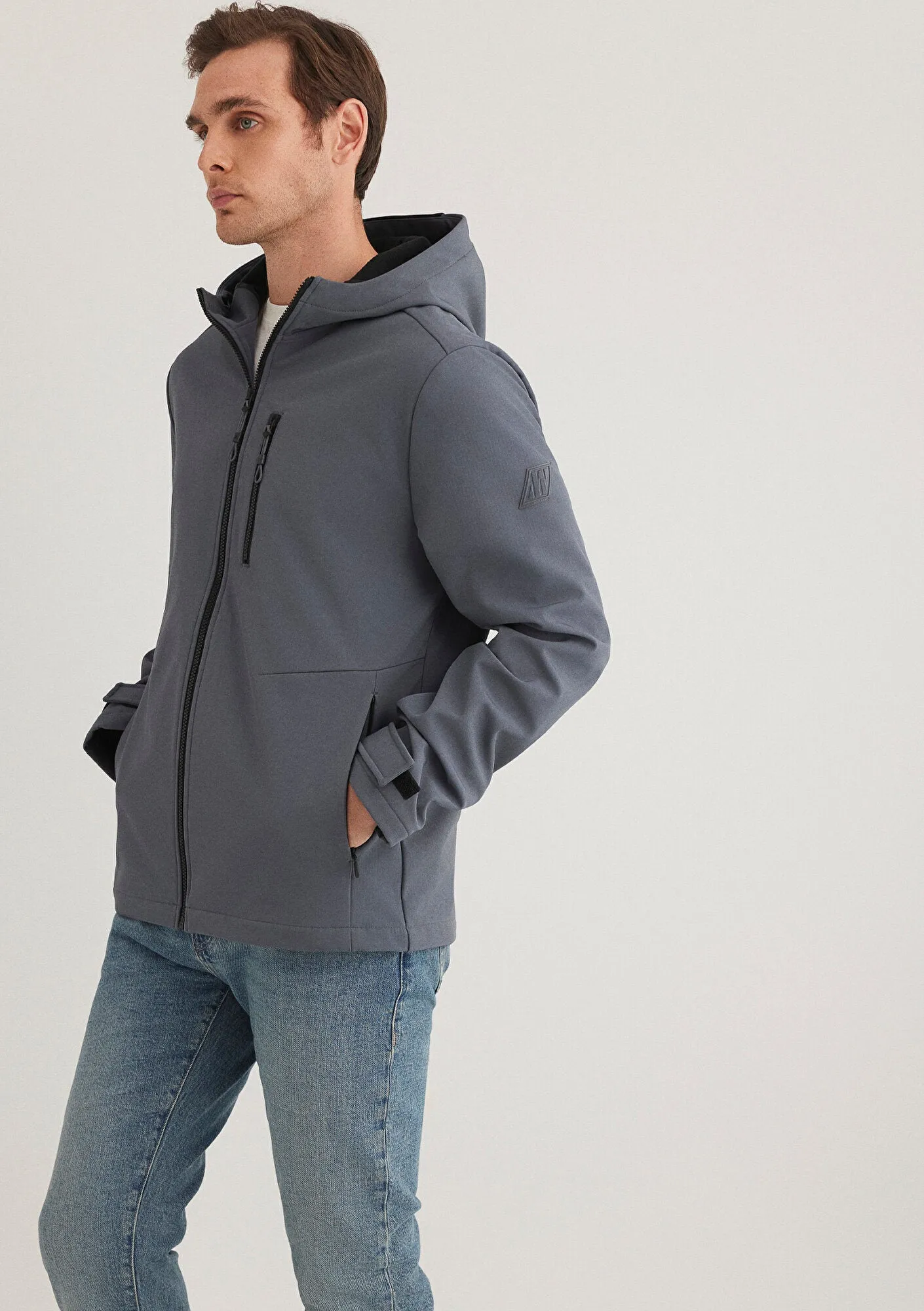 Hooded Navy Jacket