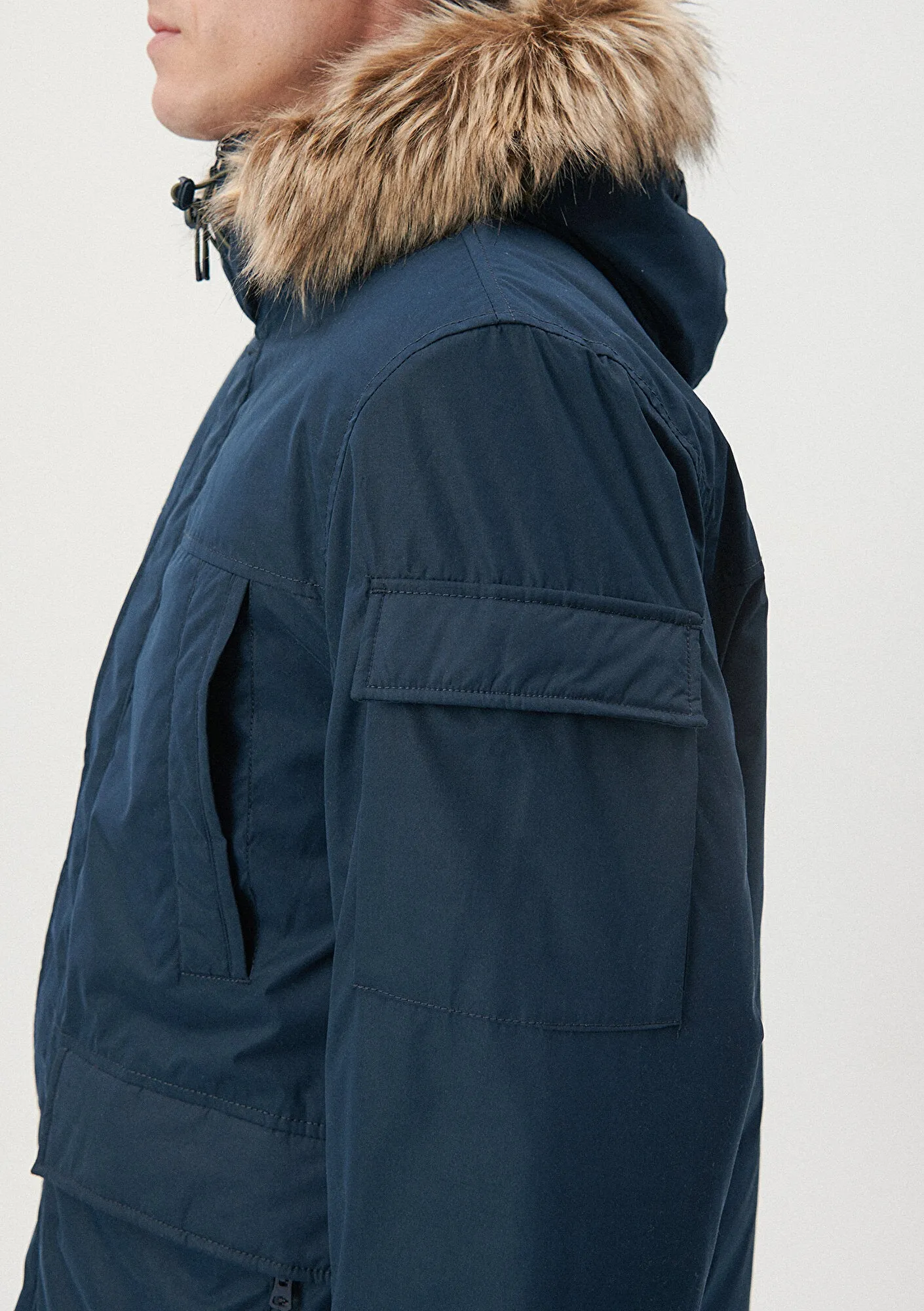 Hooded Navy Jacket