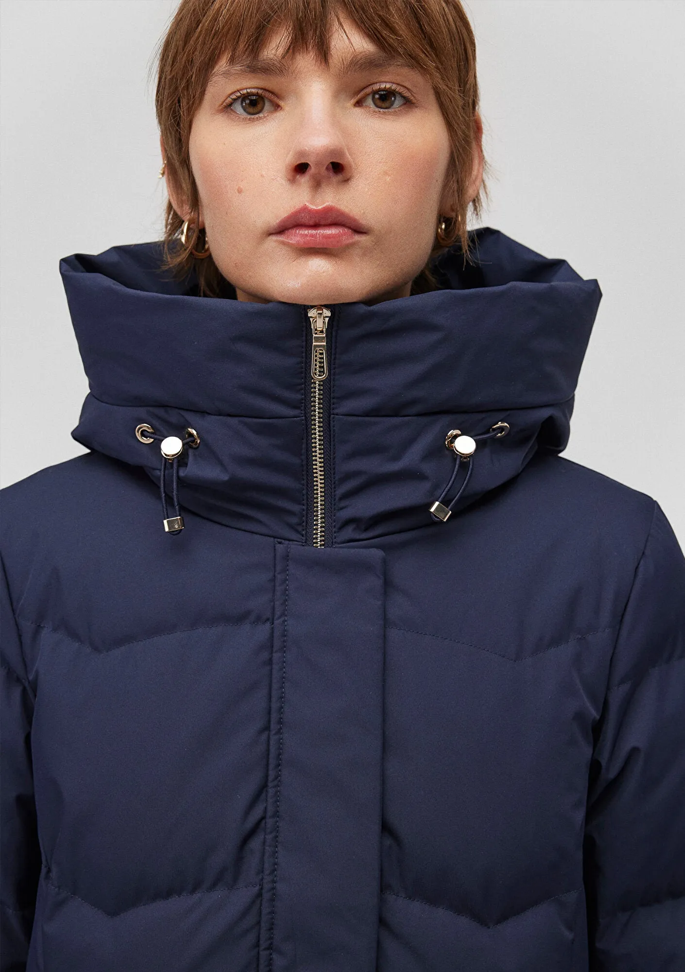 Hooded Navy Jacket