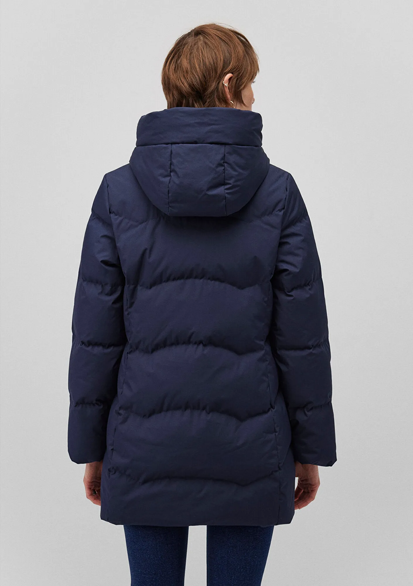 Hooded Navy Jacket