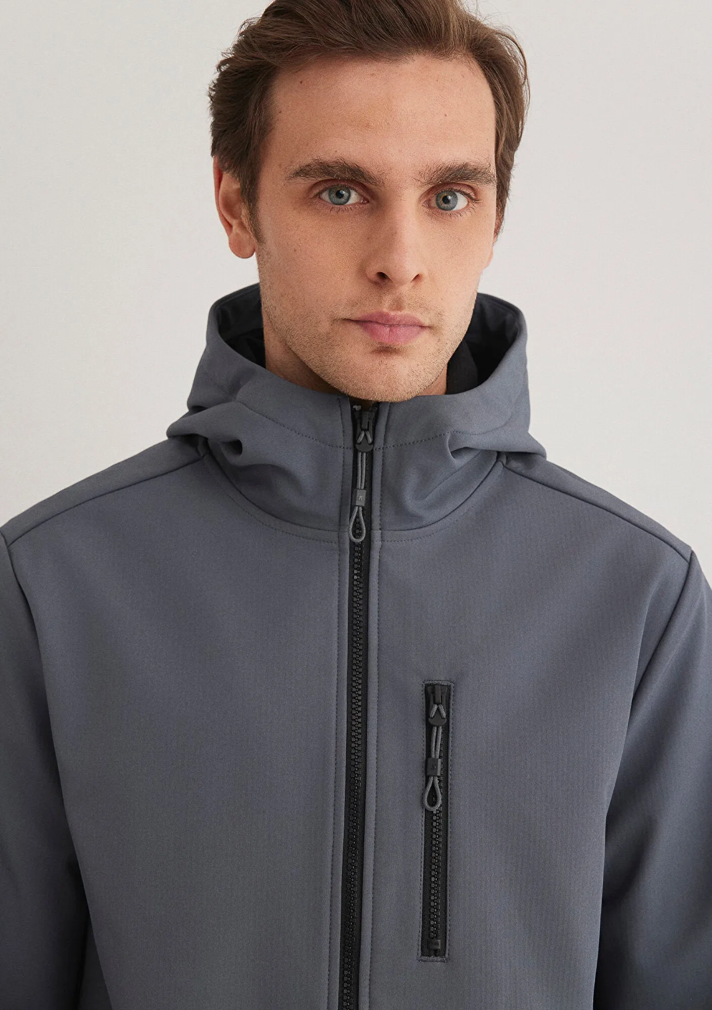 Hooded Navy Jacket
