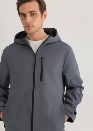 Hooded Navy Jacket