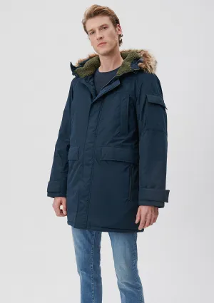 Hooded Navy Jacket