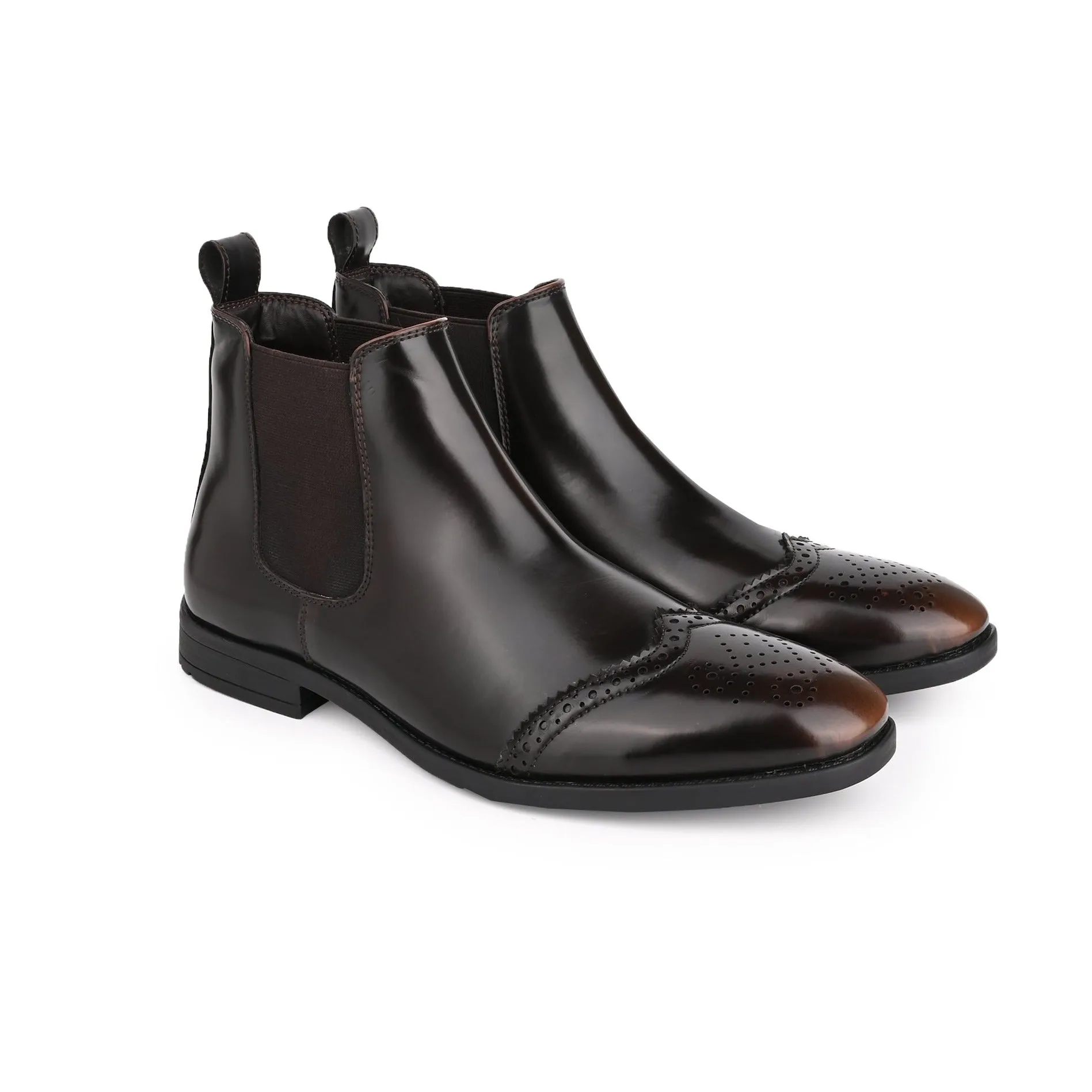 Hydes N Hues Men Brown Semi-Formal Boots