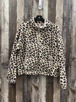 Jacket Fleece By Thread And Supply In Animal Print, Size: S