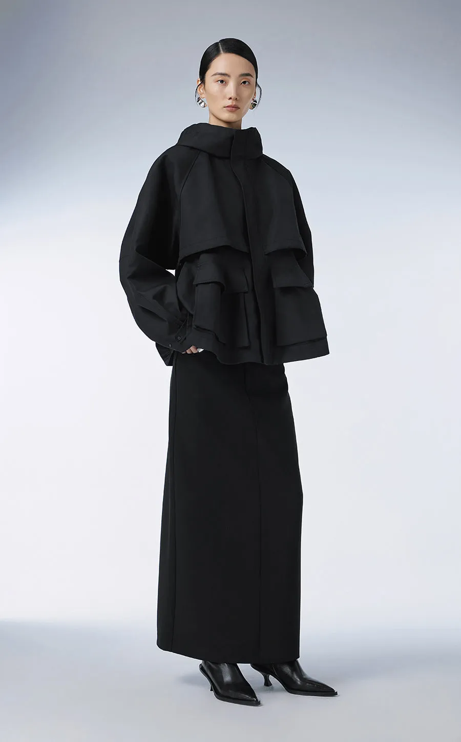 Jacket / JNBY Hooded Floral-shaped Jacket