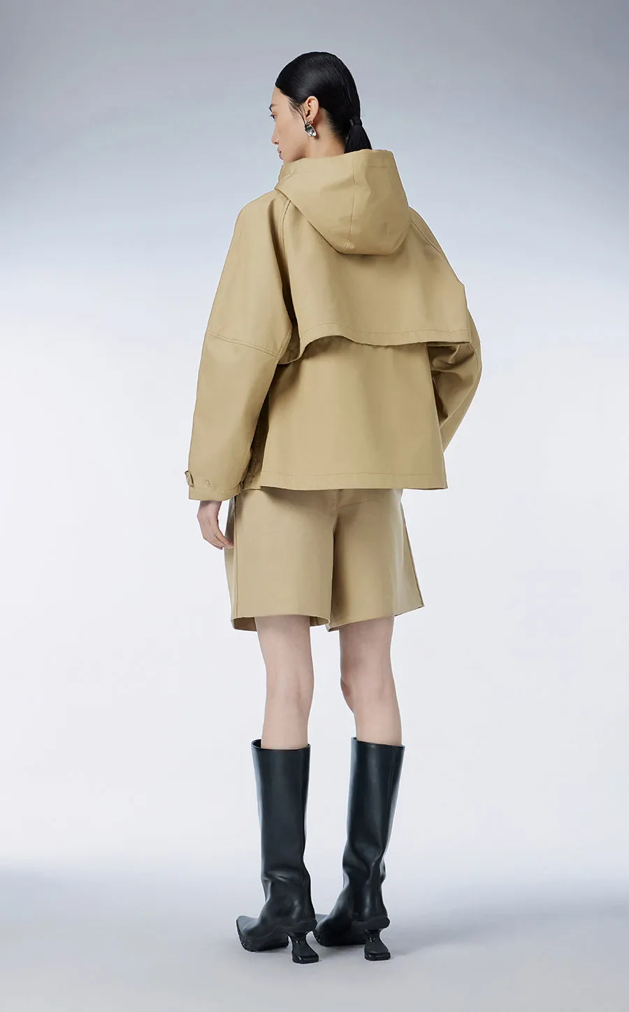 Jacket / JNBY Hooded Floral-shaped Jacket