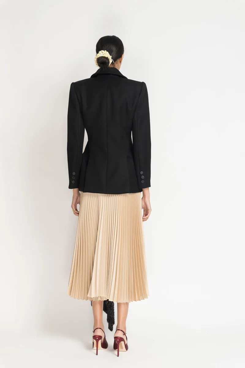 Kala Double Breasted Wool Blazer