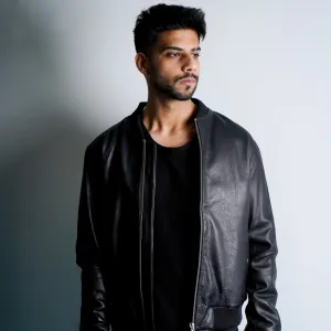 KANYE LEATHER BOMBER JACKET