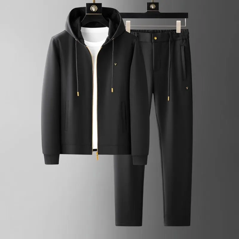 Kile - Smartes Herbst  Schwarz Casual Set für Herren