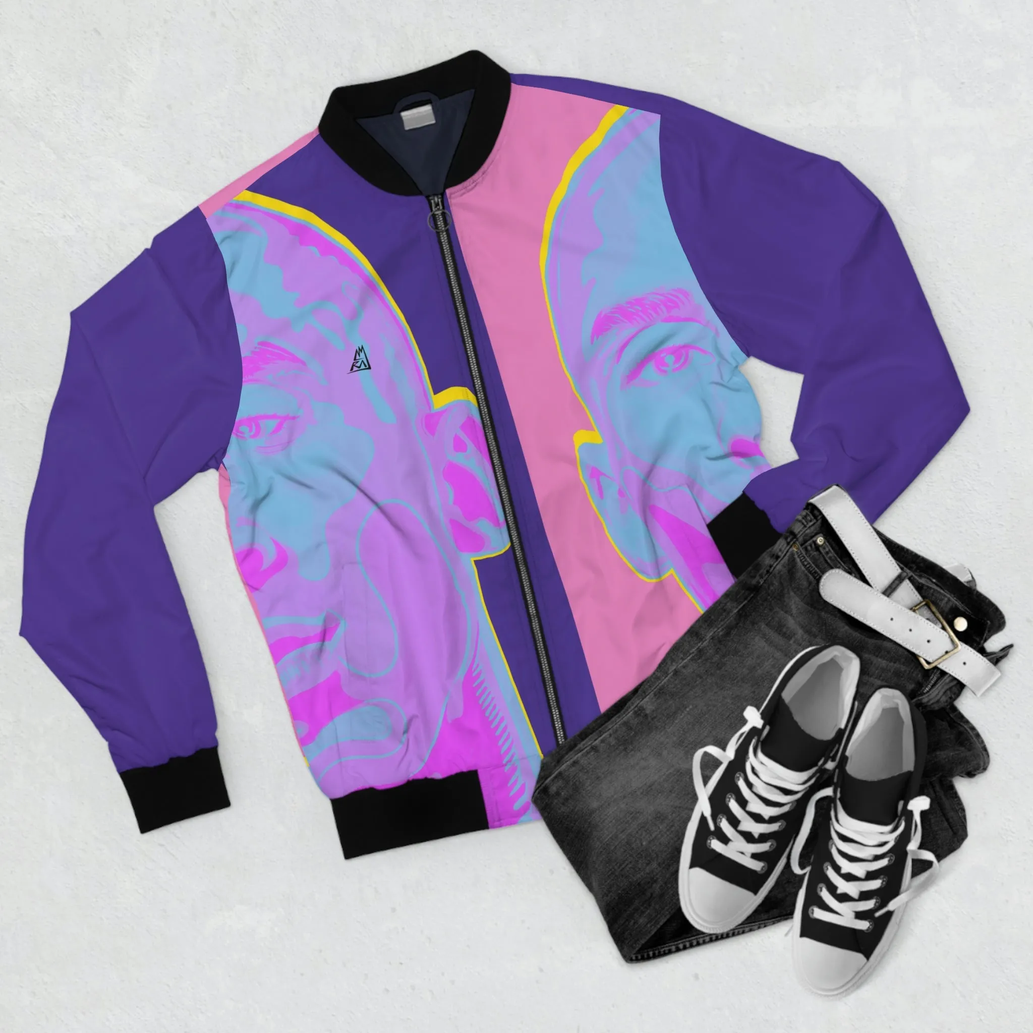 KOBE by Amraj Singh - White Bomber Jacket
