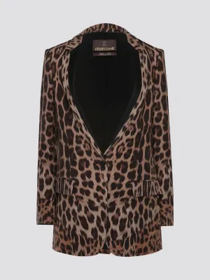 Leopard Print Blazer