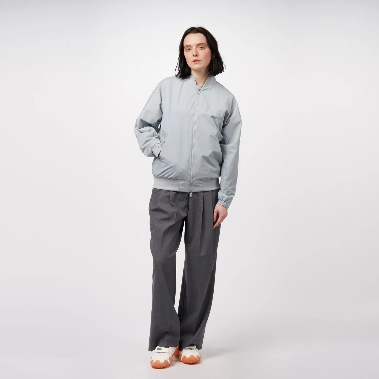 Light Bomber Jacket - Iced Grey (Unisex)