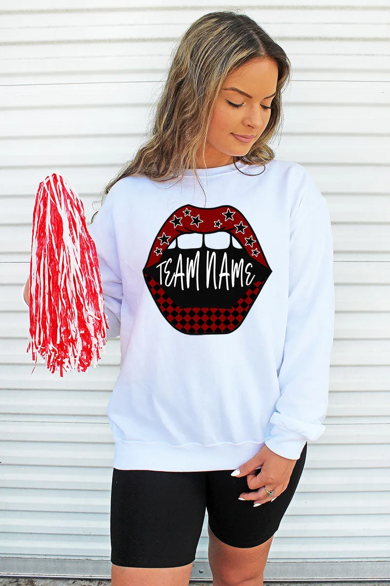 Loud Mouth Football Garnet And Black Unisex NuBlend Crew Sweatshirt