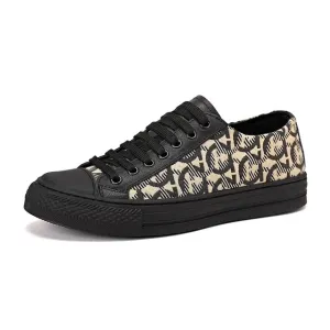 LuxoPace Herren Luxus Echtes Leder Designer Sneaker