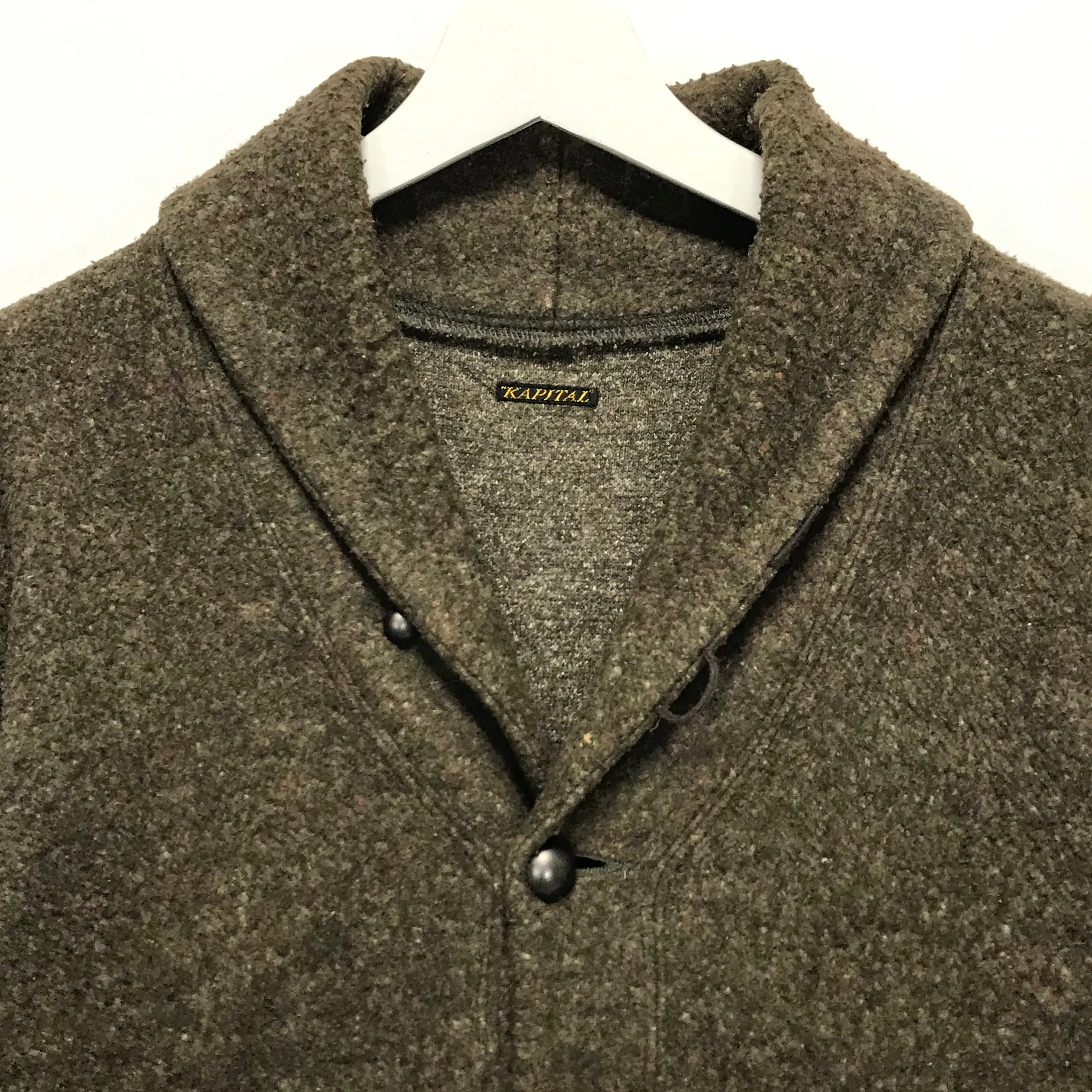 [M] Kapital Fleece Button Front Coat Brown