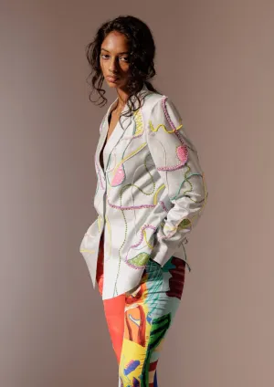 Maia embroidered blazer