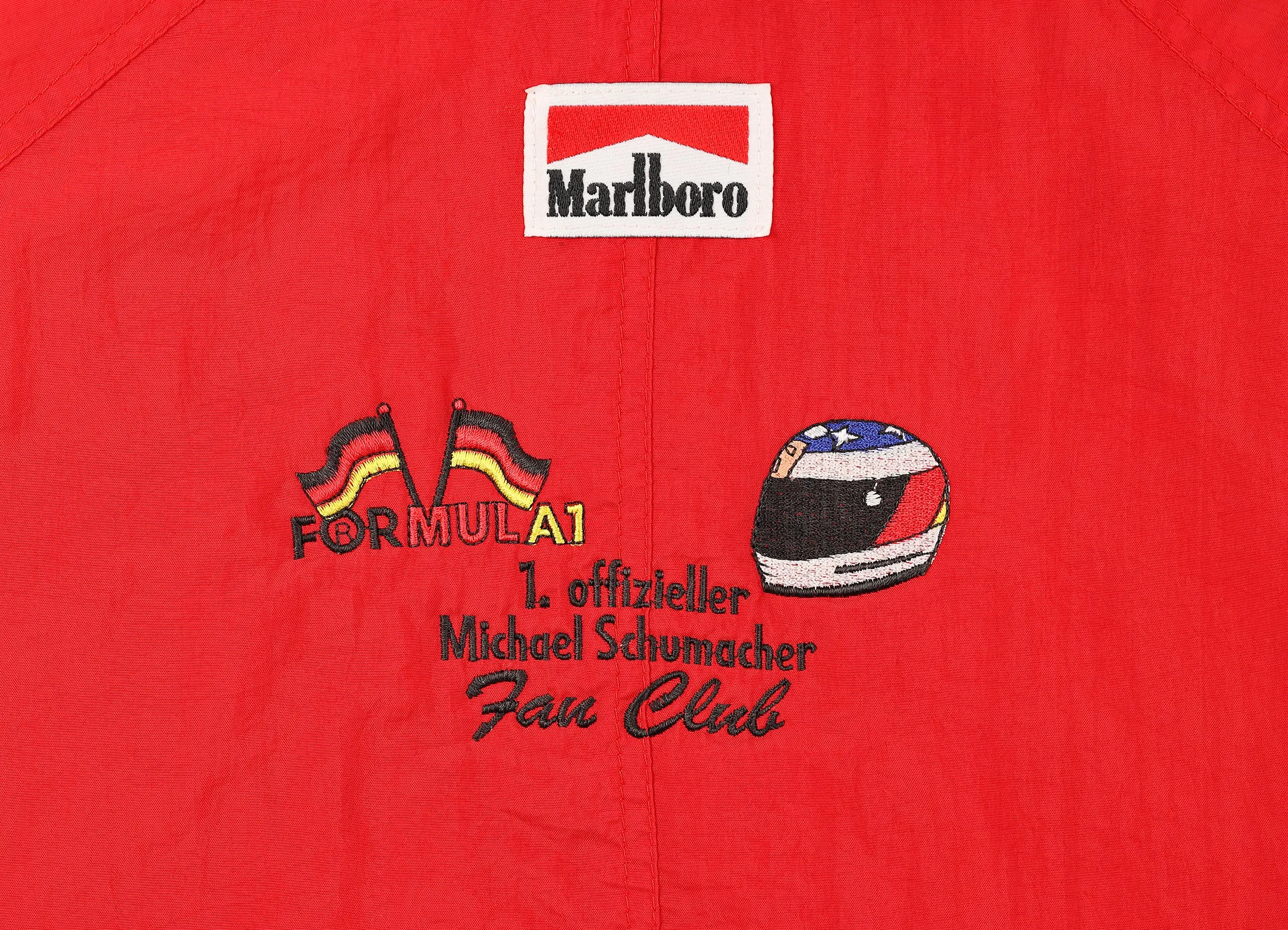 Marlboro Michael Schumacher F1 Fan Club 90s Half Zip Jacket - Red - XL