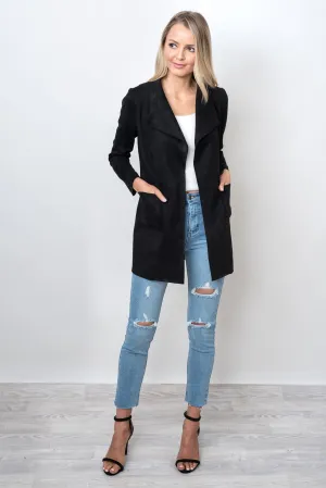 MARRIOT SUEDE JACKET - BLACK