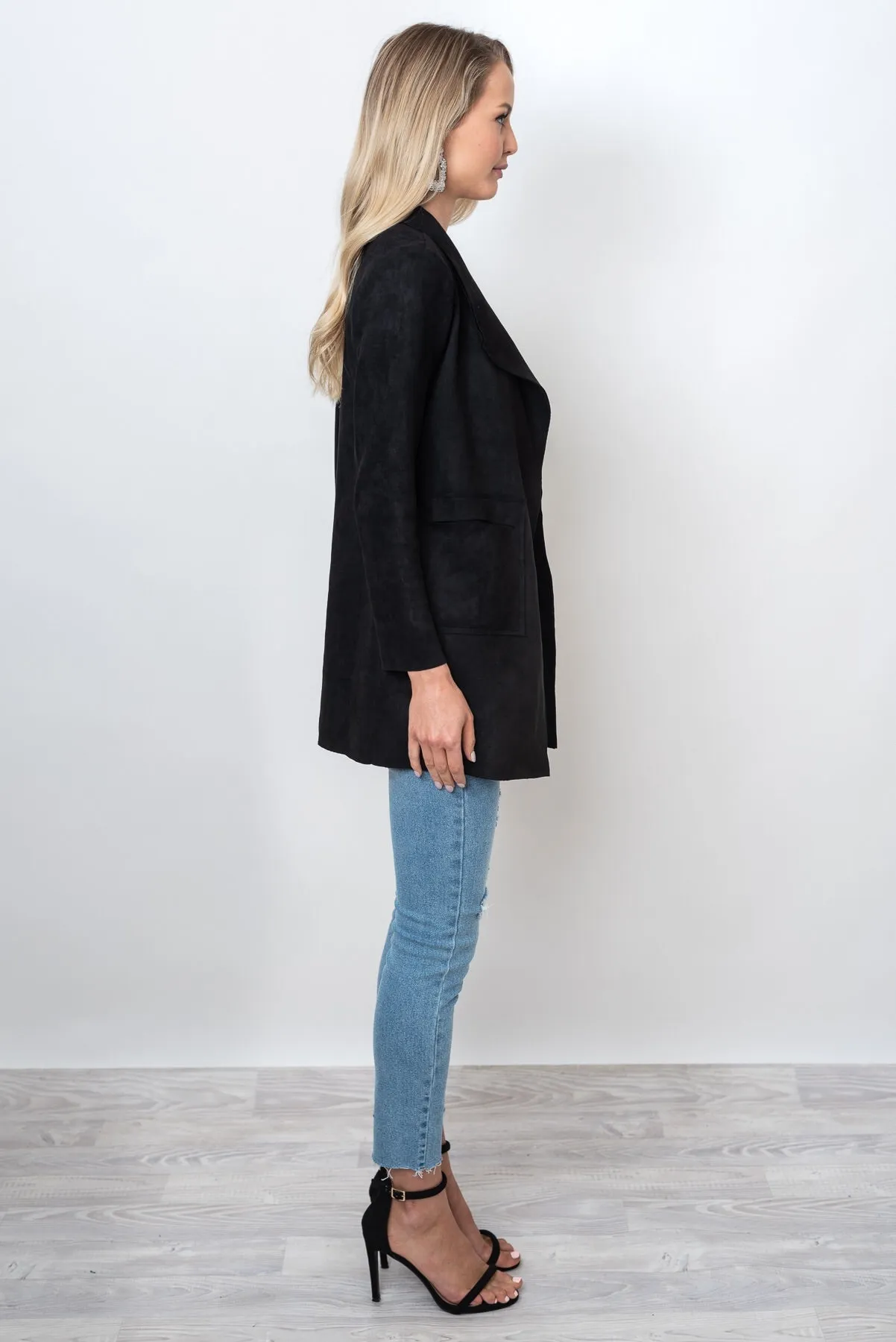 MARRIOT SUEDE JACKET - BLACK