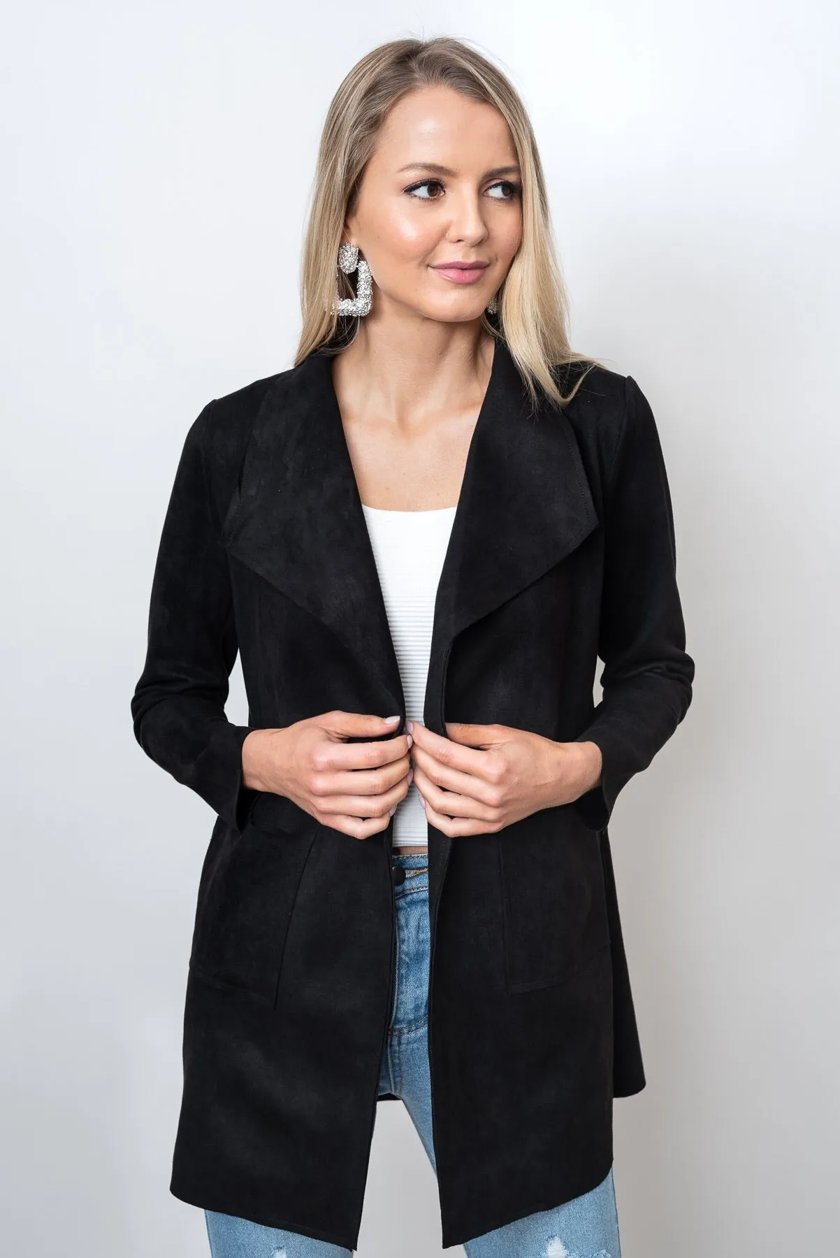 MARRIOT SUEDE JACKET - BLACK