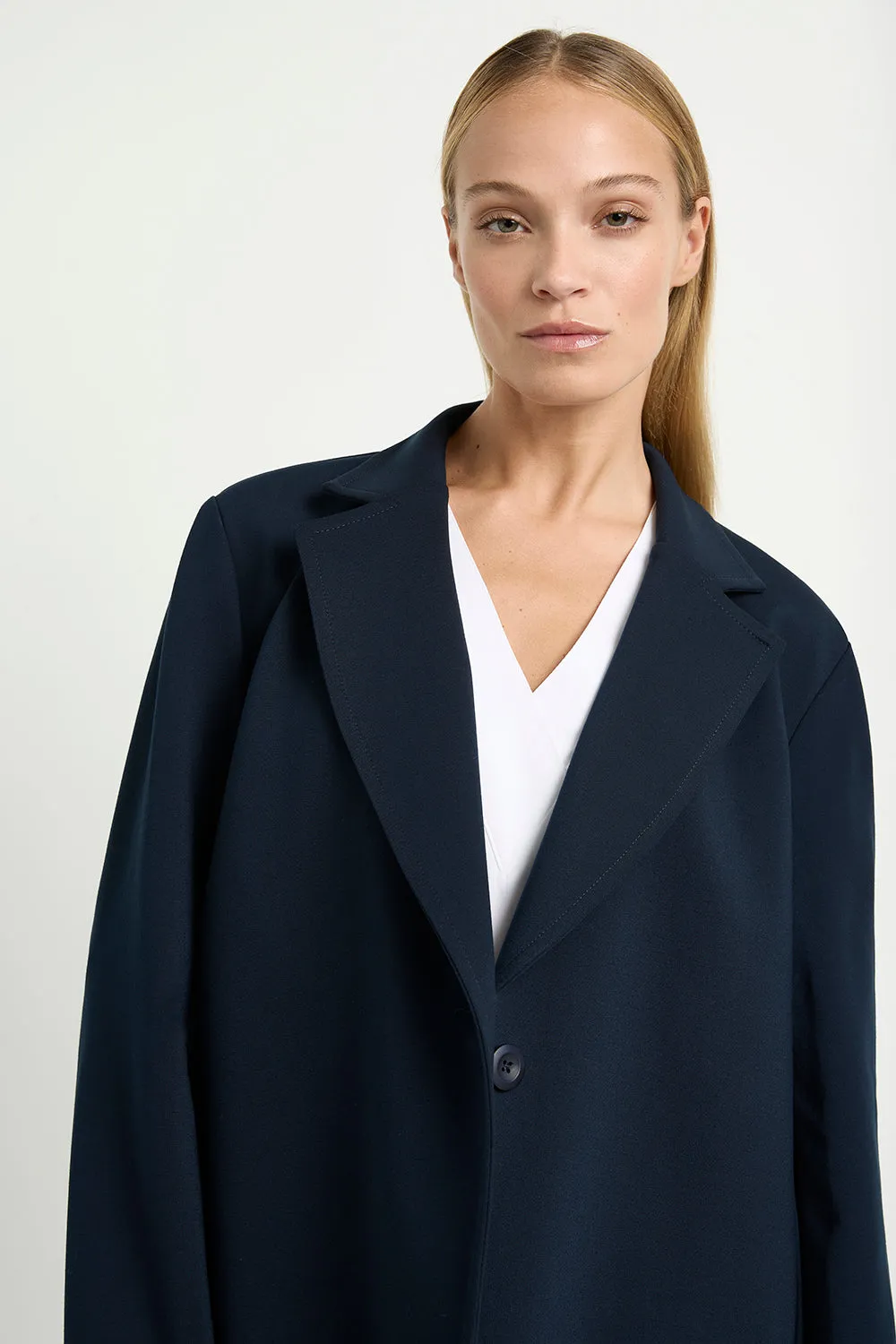 Mela Purdie Shaped Blazer in Beluga F095 4123