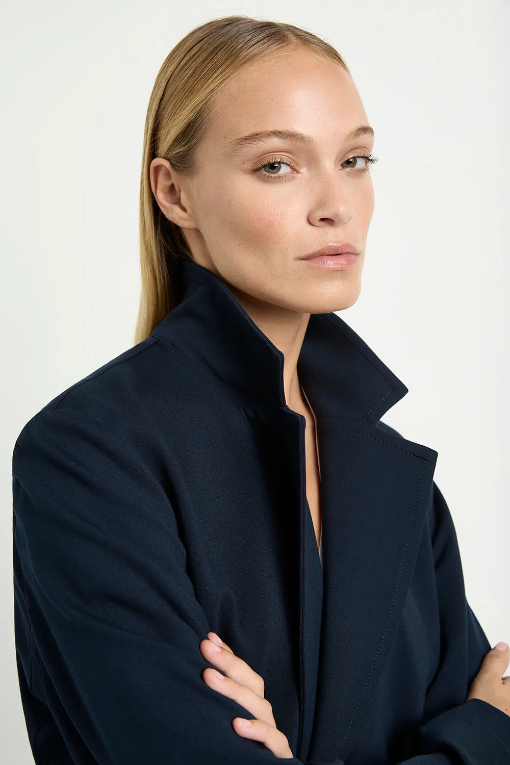 Mela Purdie Shaped Blazer in Beluga F095 4123