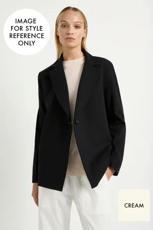 Mela Purdie Shaped Blazer in Cream F095 4123