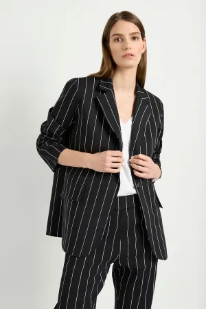 Mela Purdie Stretch Blazer in Black/White F727 4129