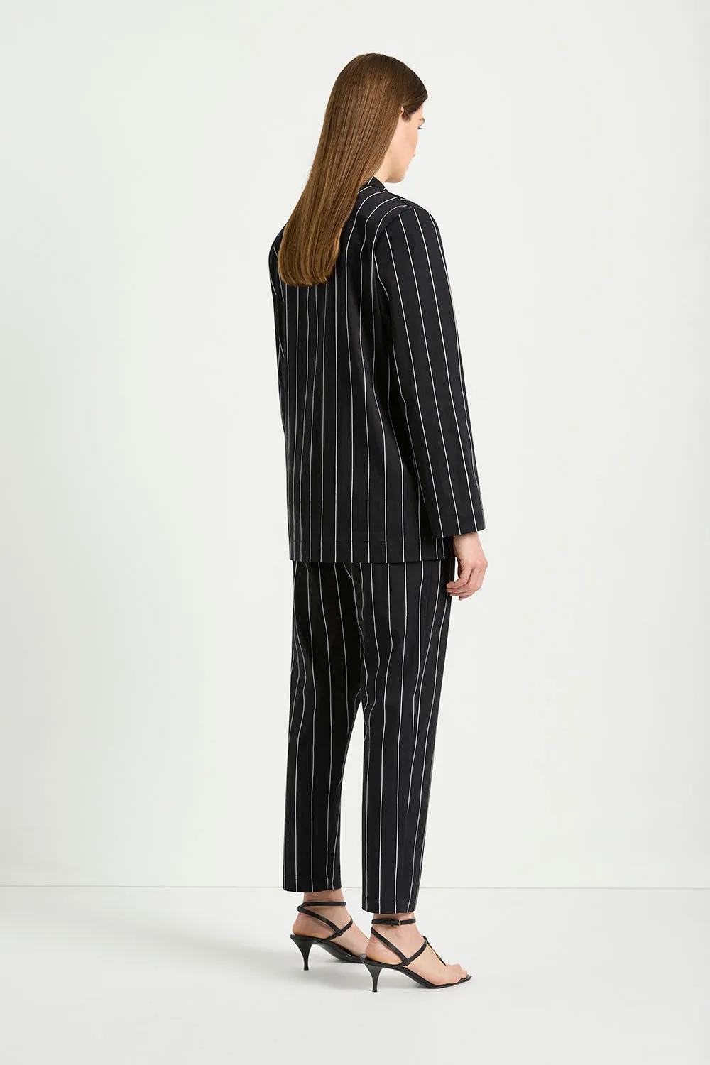 Mela Purdie Stretch Blazer in Black/White F727 4129