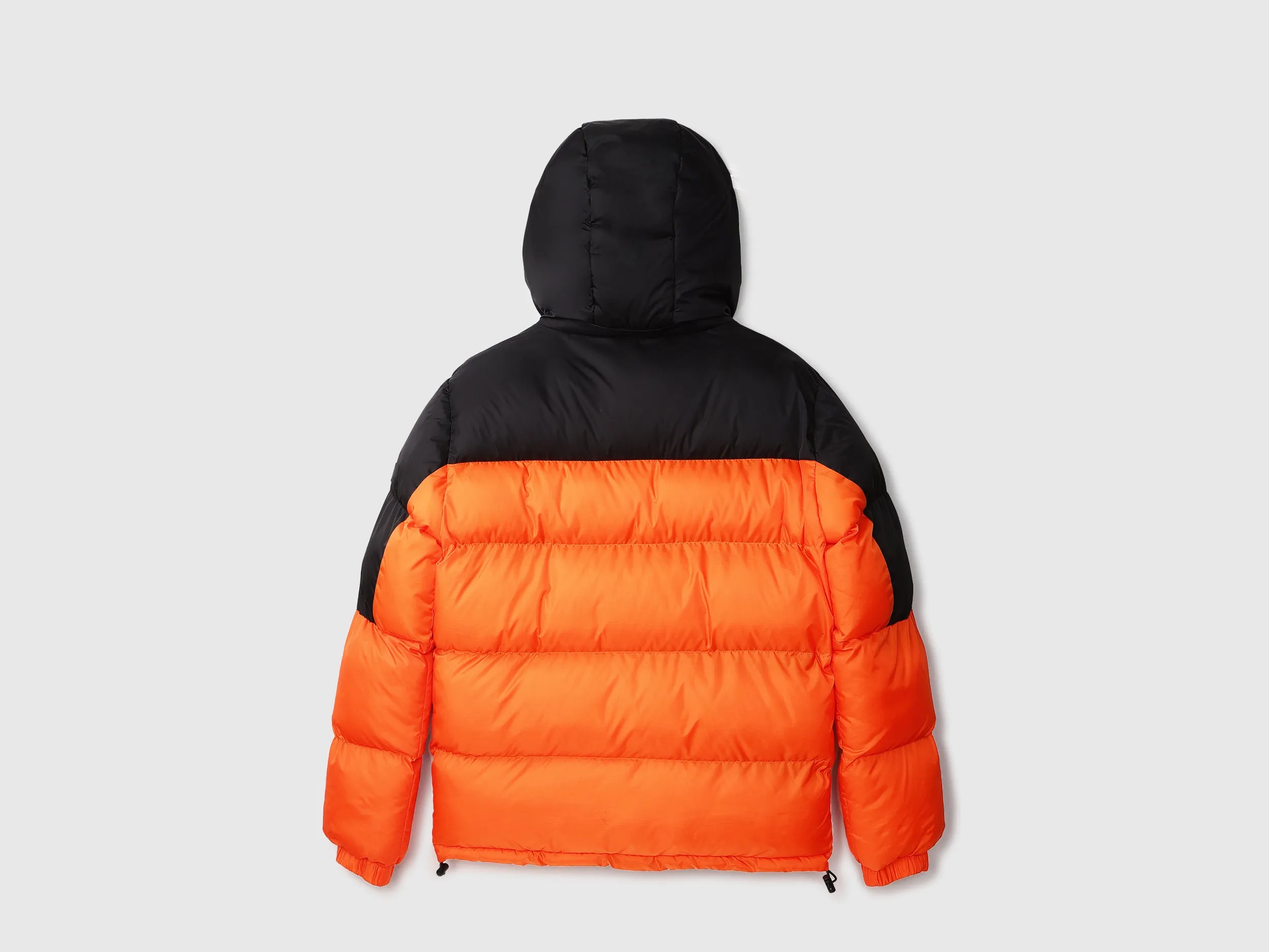 Men Colorblocked Hooded Jacket