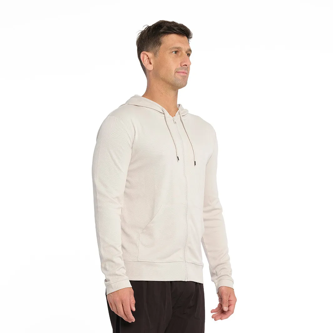 Mens Active Coolpass Hooded Jacket - Vapour Blue
