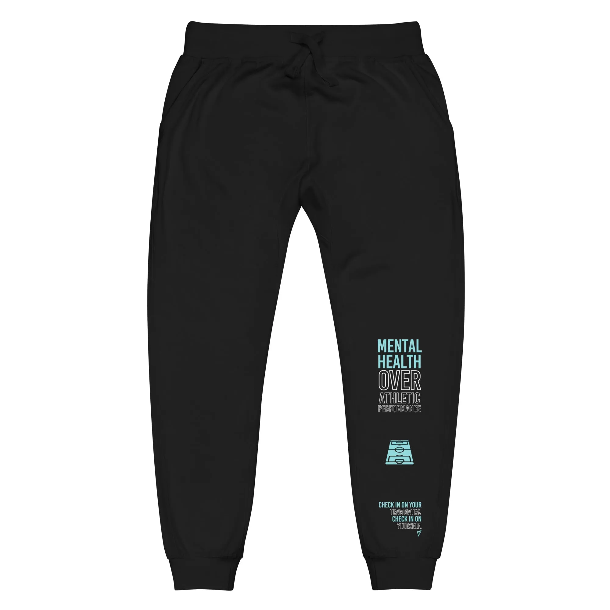 Mental Health Over Athletic Performance Fleece Joggers